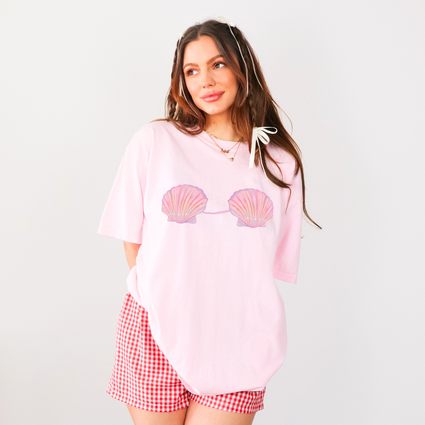 π§ββοΈ Mermaid Shell Bra Ocean Fantasy Tee