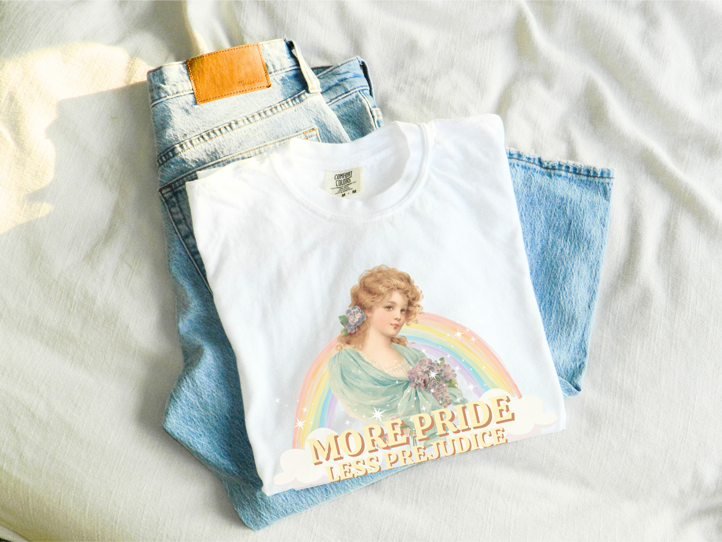 ๐ณ๏ธโ๐ More Pride Less Prejudice LGBTQ+ Politics Tee