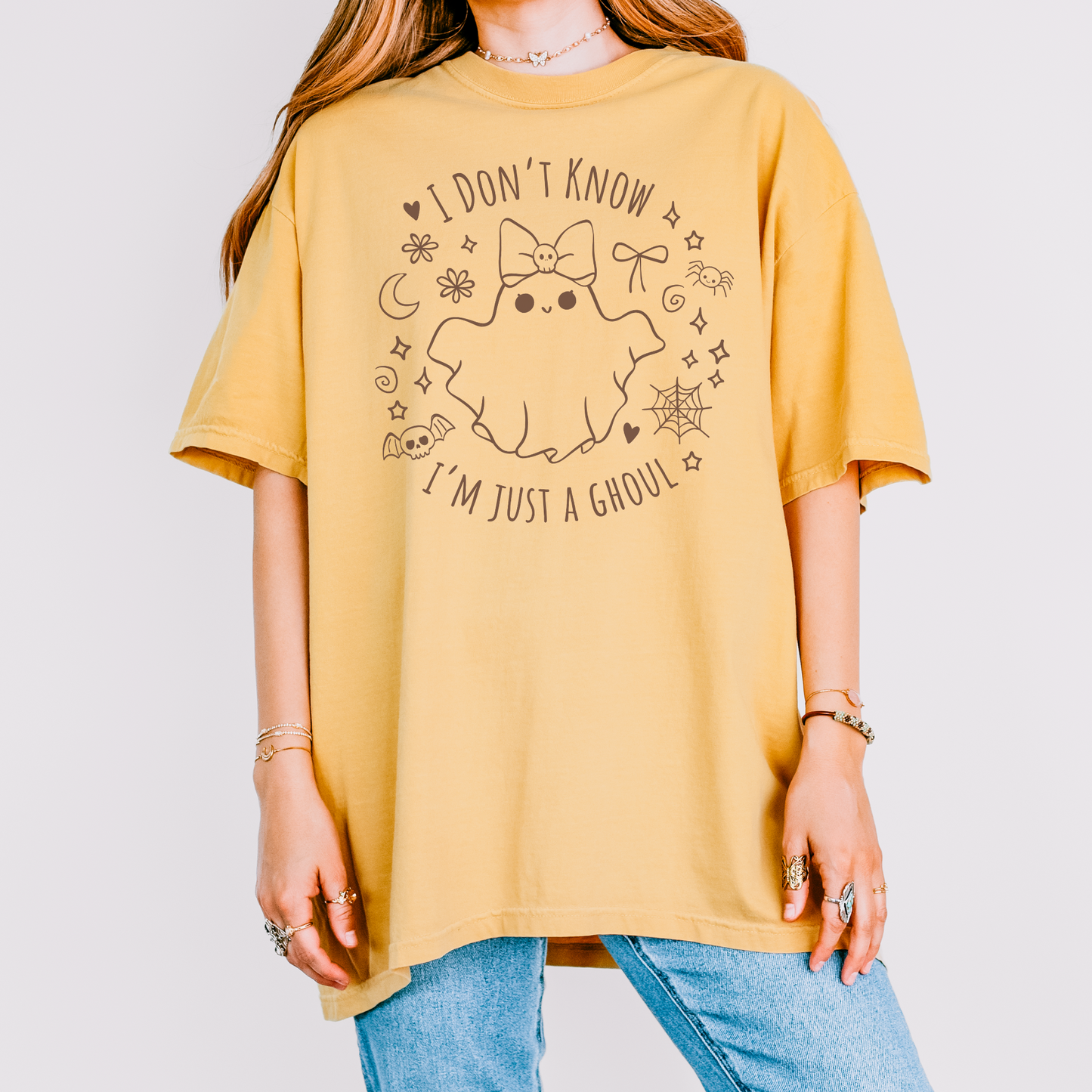 JUST A GHOUL Charli XCX Brat Lyrics Cute Halloween Tee
