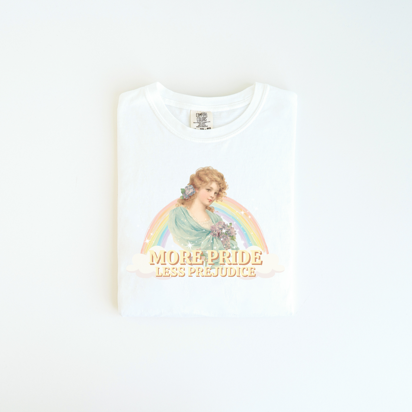 PRIDE NOT PREJUDICE LGBTQ+ Vintage Pride Tee