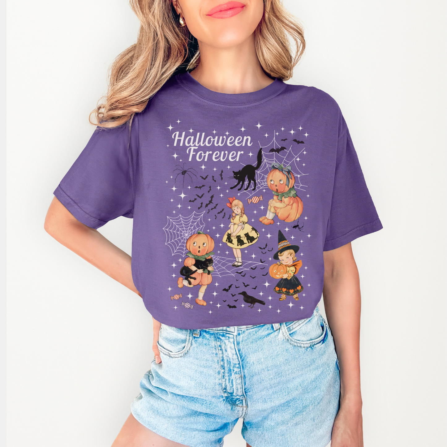 HALLOWEEN FOREVER VINTAGE Spooky Fall Tee