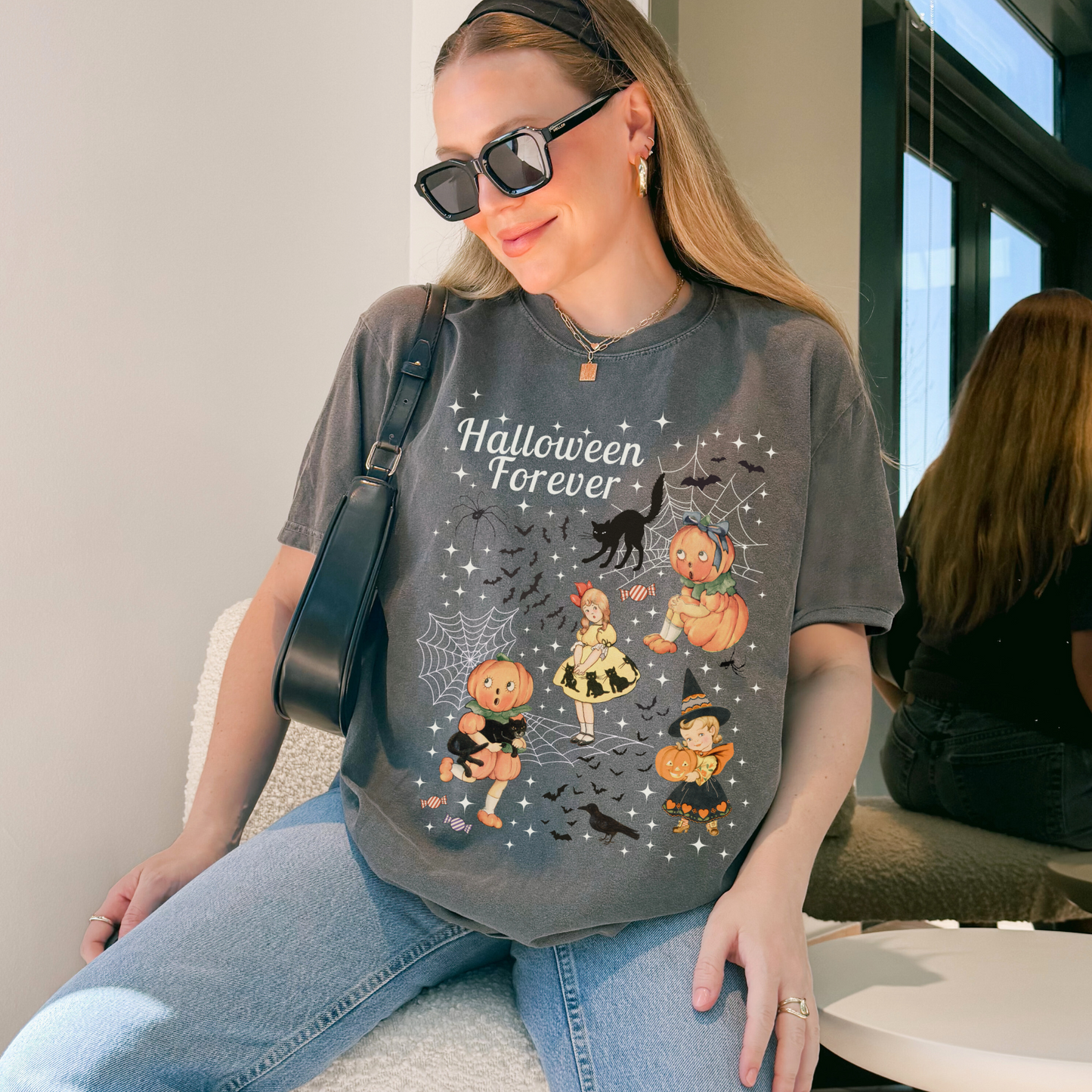 HALLOWEEN FOREVER VINTAGE Spooky Fall Tee