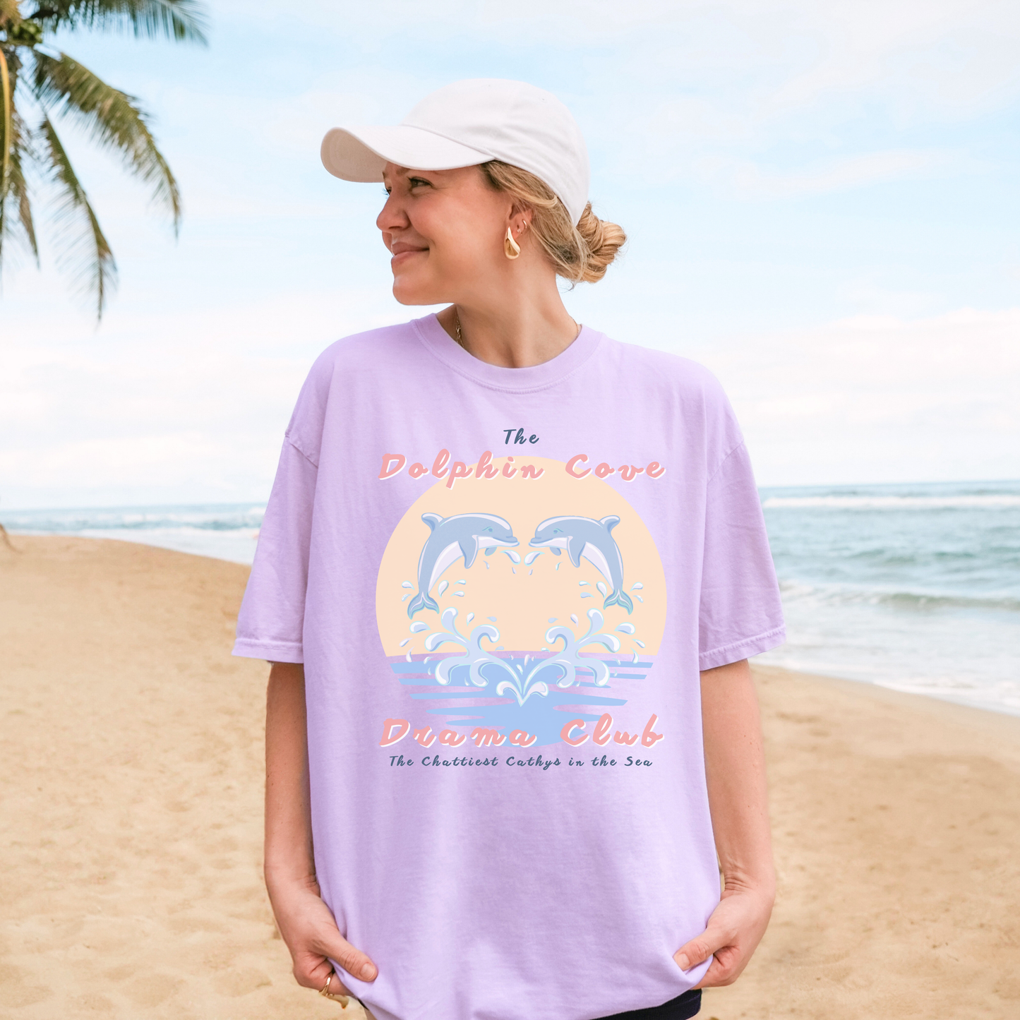 DOLPHIN COVE DRAMA CLUB Coastal Pastel Tee