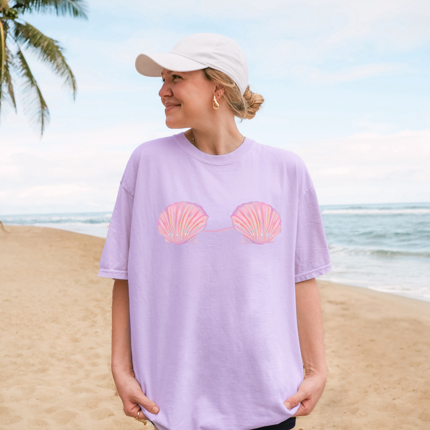 π§ββοΈ Mermaid Shell Bra Ocean Fantasy Tee