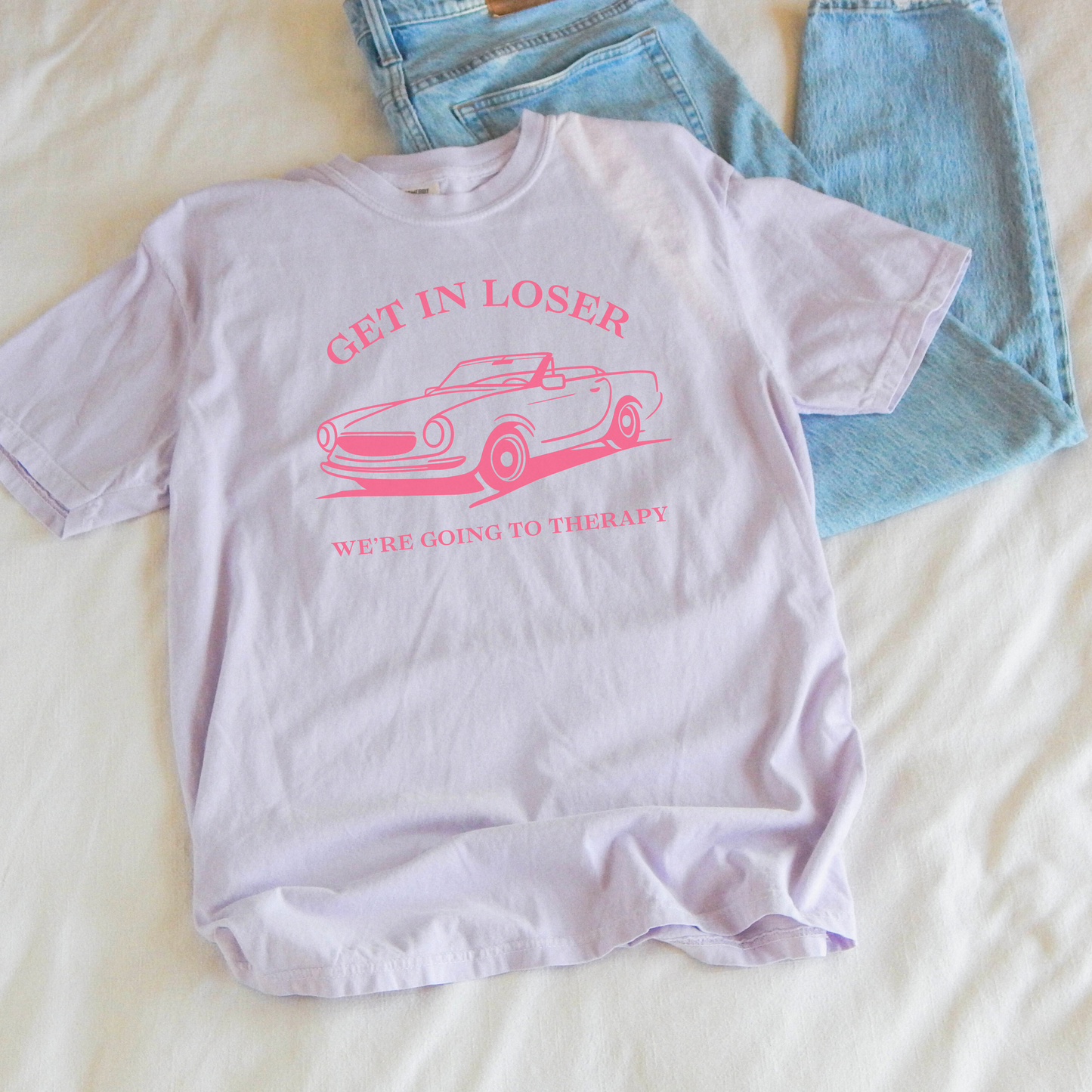 ๐ Get in Loser Mean Girls Therapy Tee