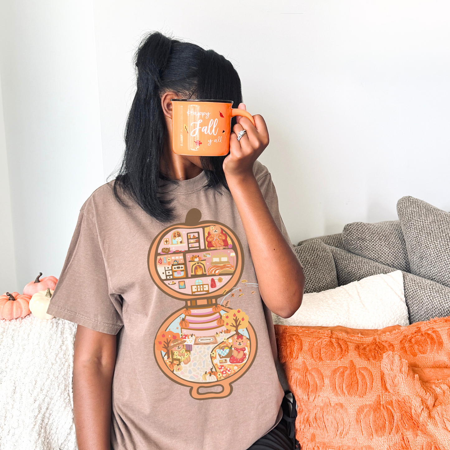POCKET-SIZED COZY FALL Pumpkin Nostalgia Tee