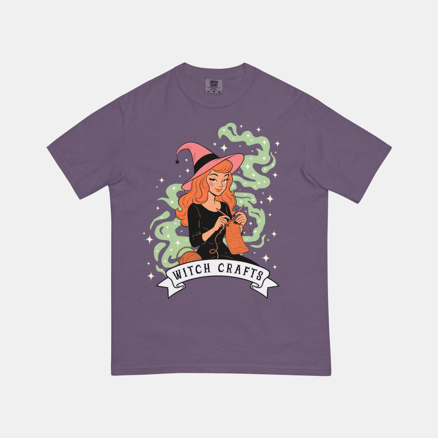 WITCH CRAFTS RETRO Knitting Halloween Tee