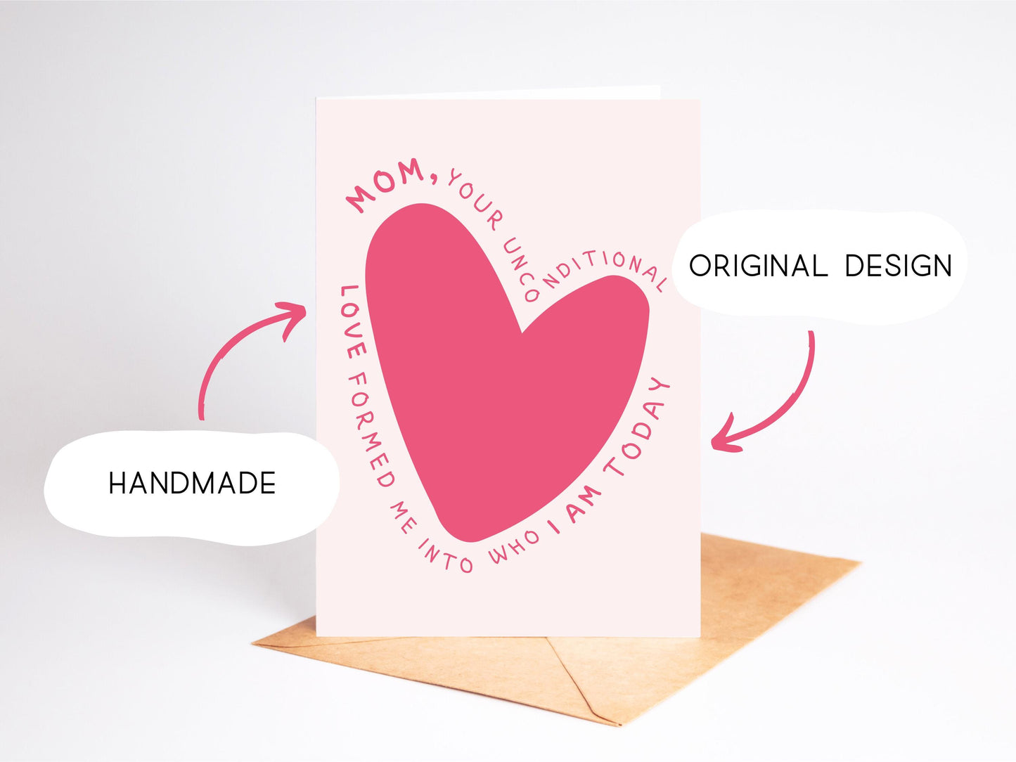 💖 Mother’s Day Card, Your Unconditional Love Formed Me, Card from Child to Mom, Happy Mother's Day from Son or Daughter, Mom Gift