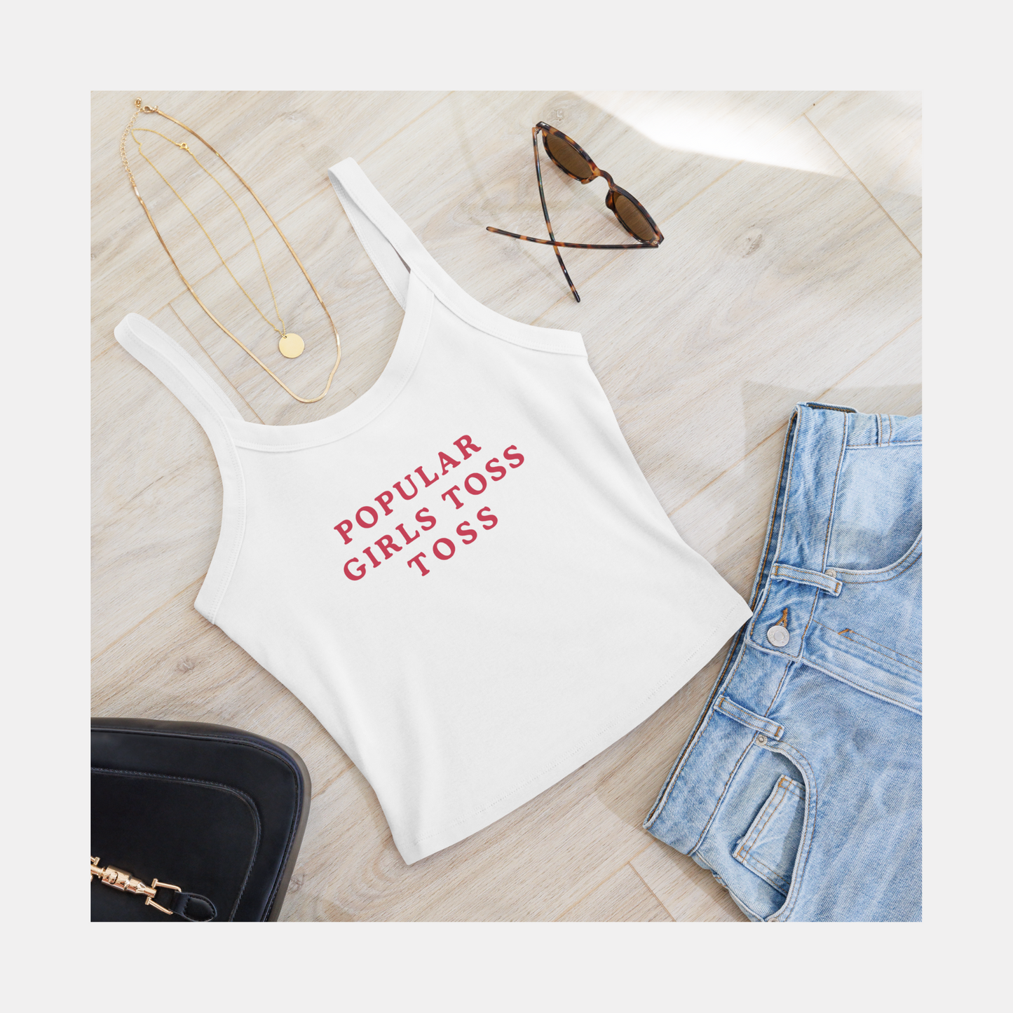 POPULAR GIRLS GLINDA WICKED Inspired Micro-Rib Tank Top