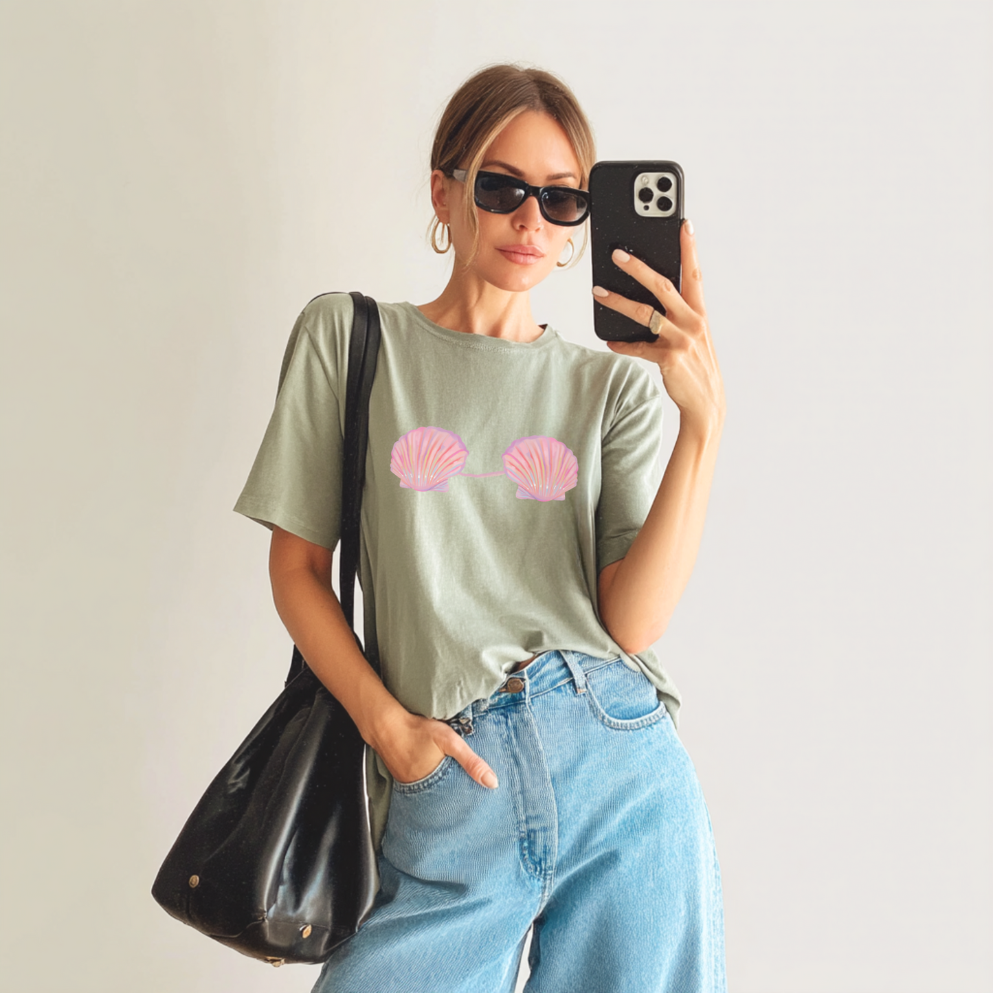 π§ββοΈ Mermaid Shell Bra Ocean Fantasy Tee