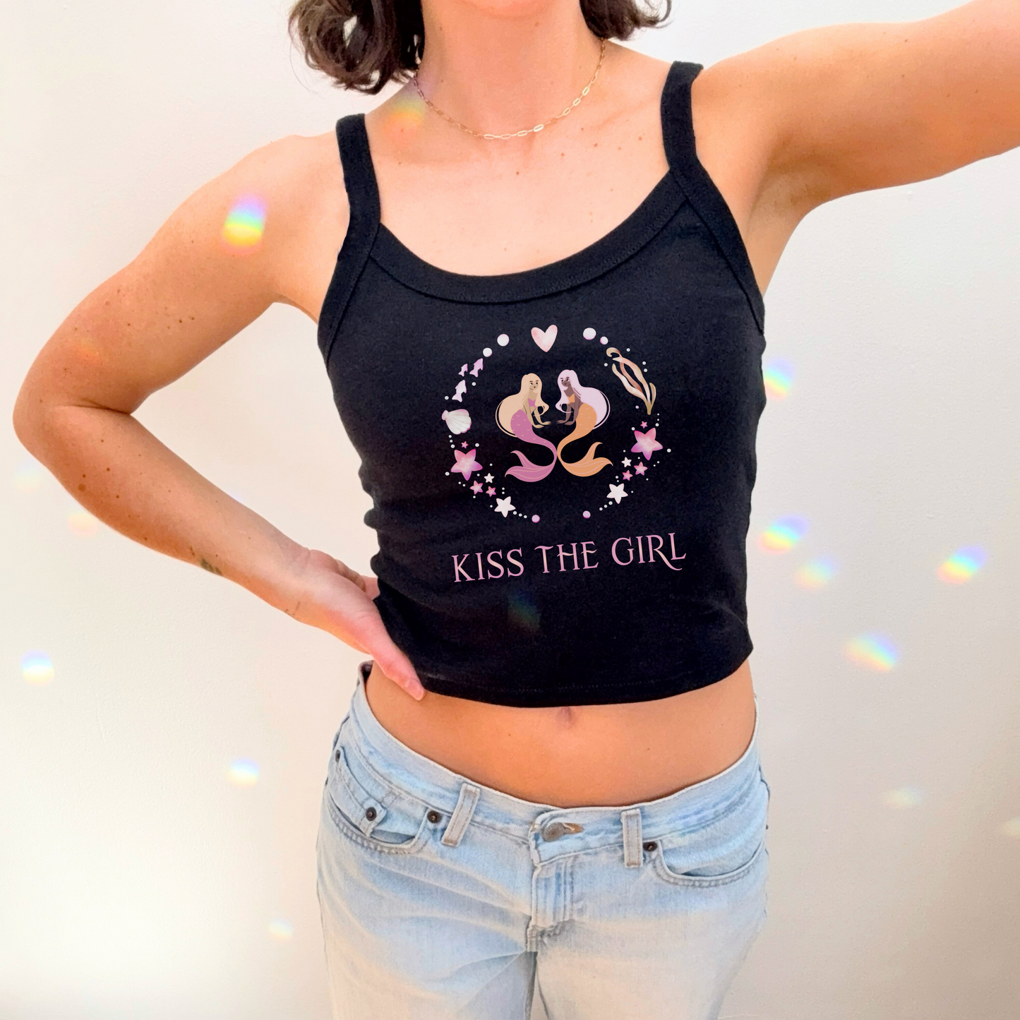 π§πΌββοΈ Kiss the Girl Lesbian Mermaid Tank Top
