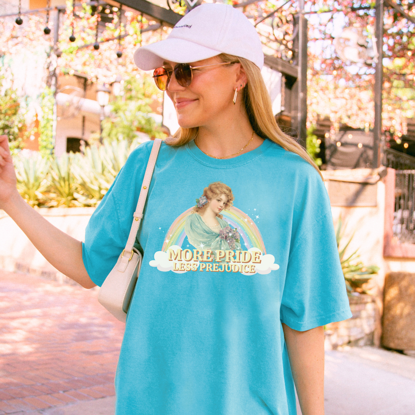 PRIDE NOT PREJUDICE LGBTQ+ Vintage Pride Tee