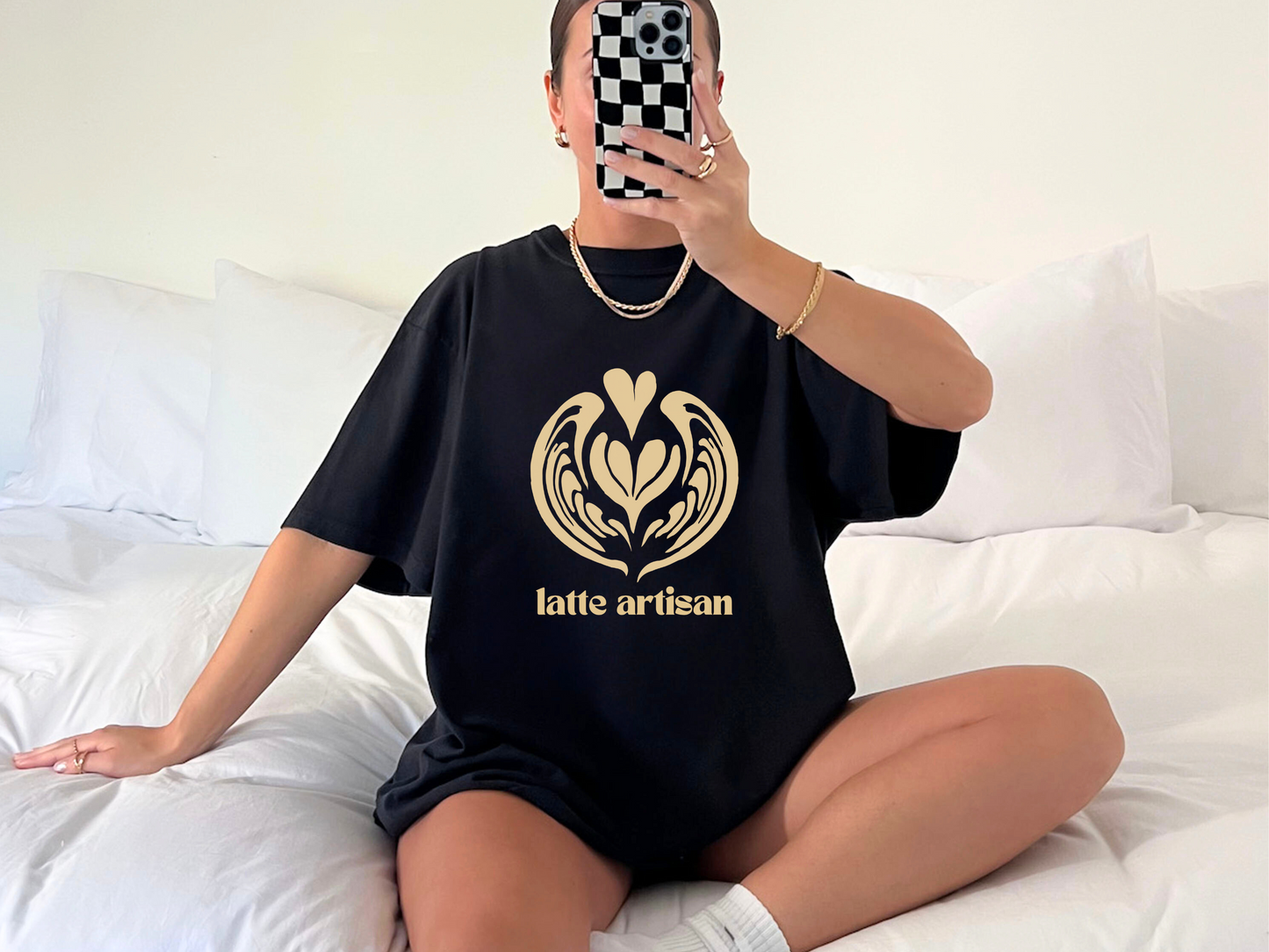 ☕ Latte Artisan Coffee Lover Barista Tee