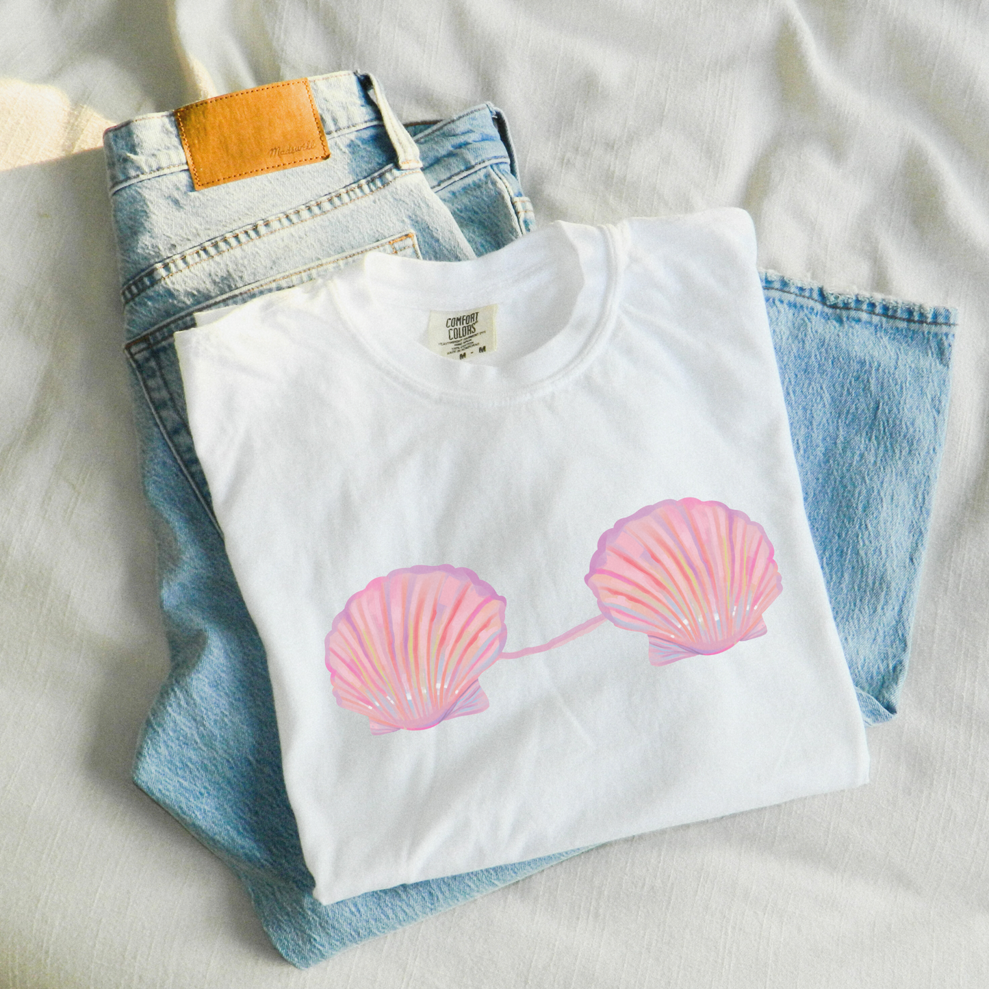 π§ββοΈ Mermaid Shell Bra Ocean Fantasy Tee