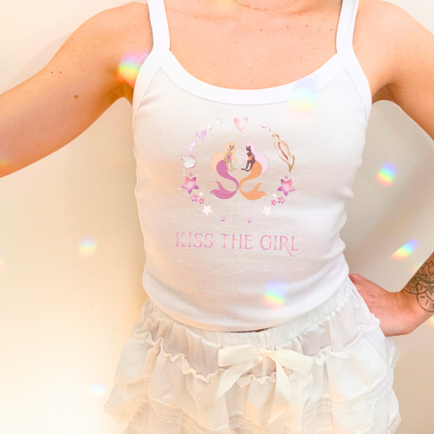π§πΌββοΈ Kiss the Girl Lesbian Mermaid Tank Top