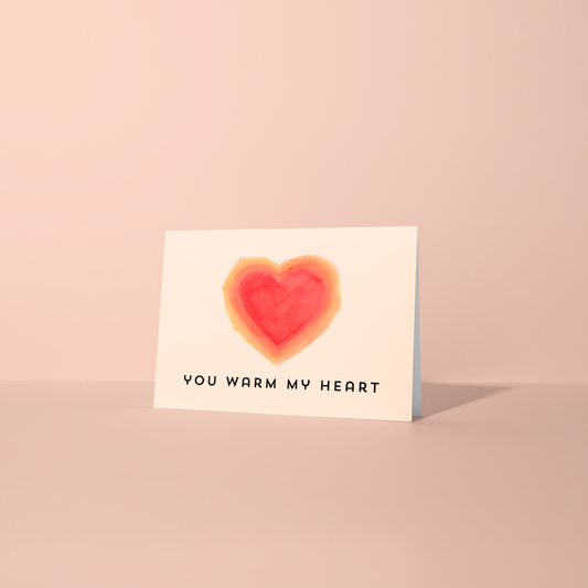 ❤️ Warm Heart Romantic Love Card