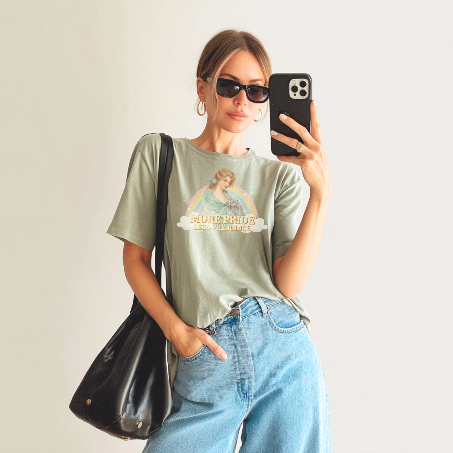 PRIDE NOT PREJUDICE LGBTQ+ Vintage Pride Tee