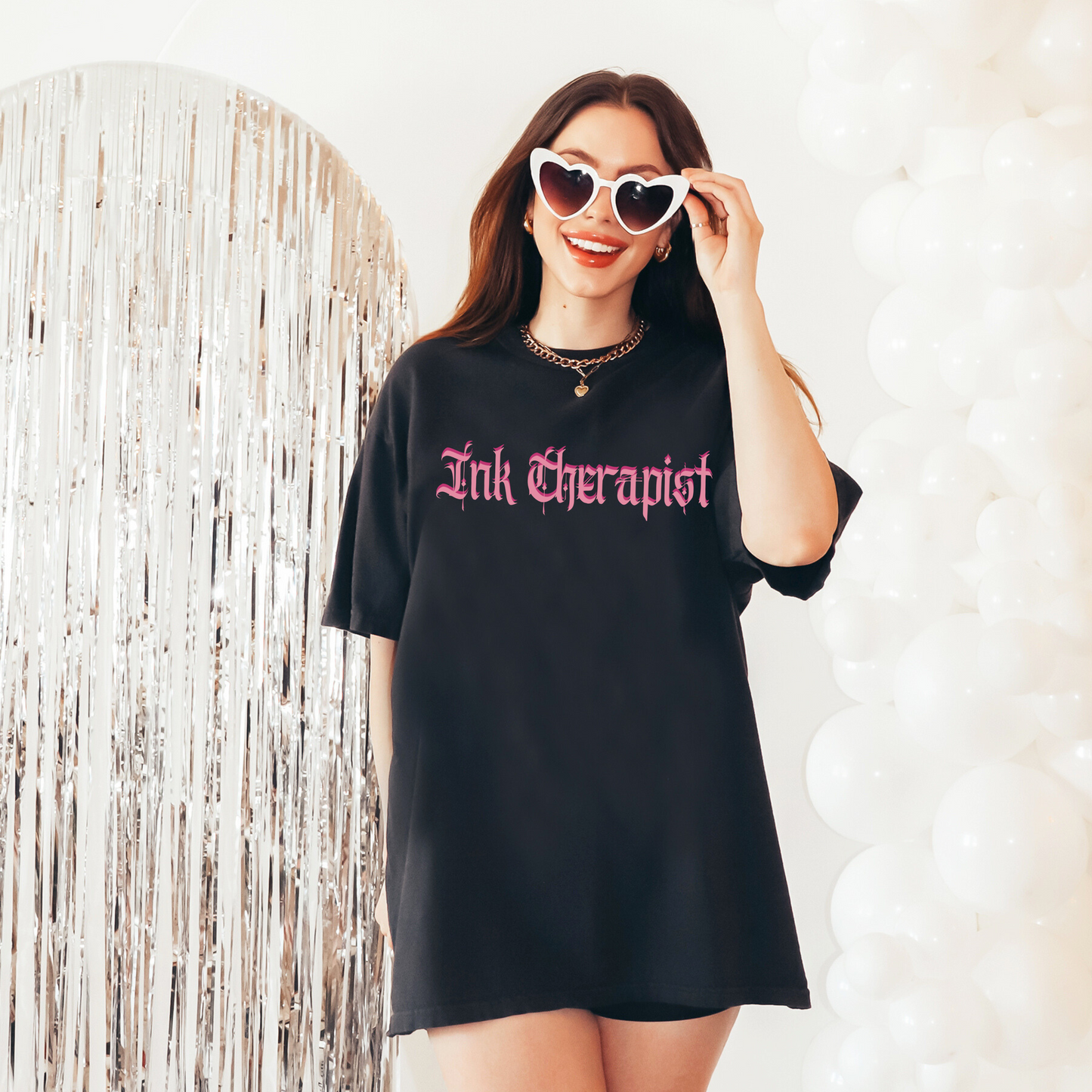 β€οΈβπ₯ Ink Therapist Gothic Tattoo Artist Tee