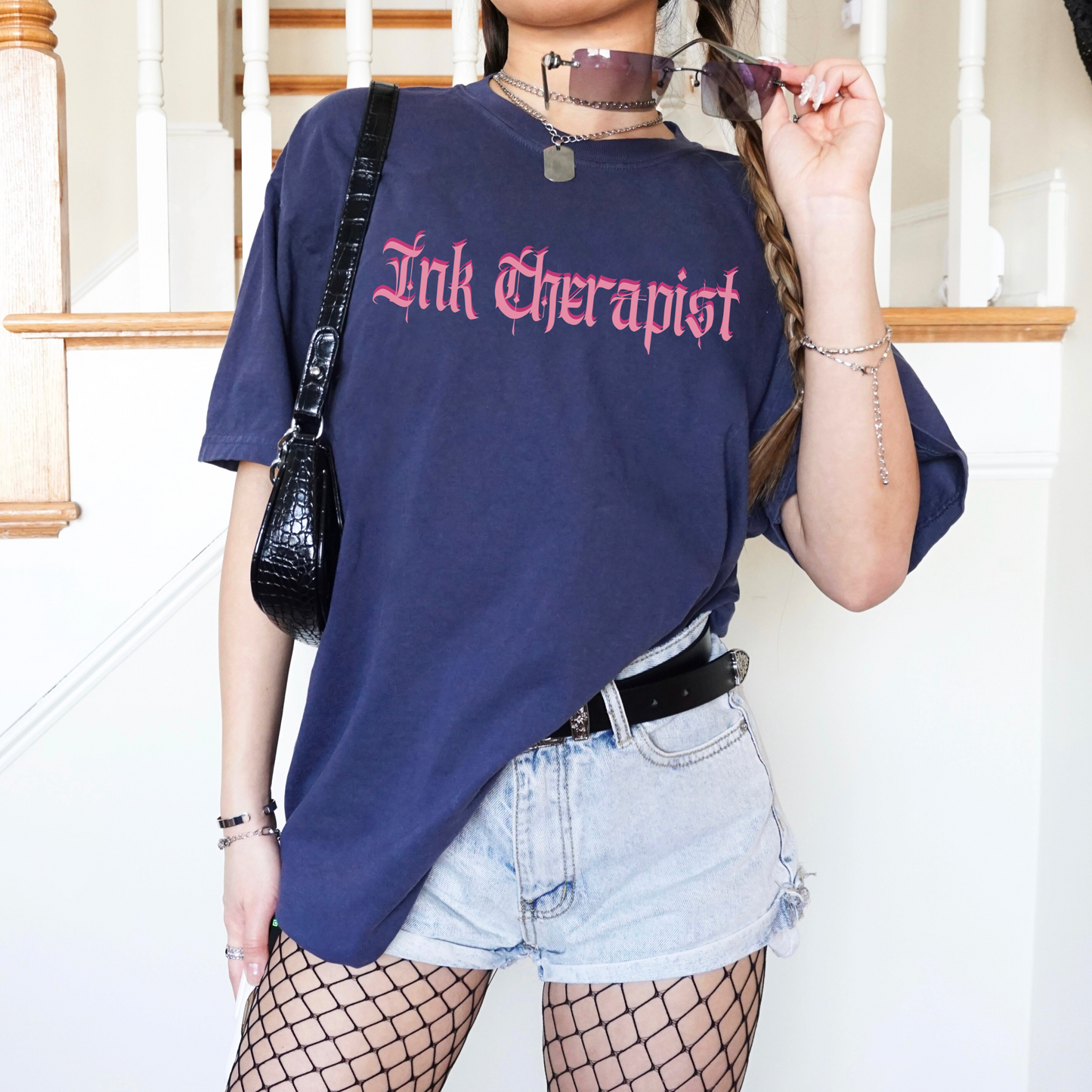 β€οΈβπ₯ Ink Therapist Gothic Tattoo Artist Tee