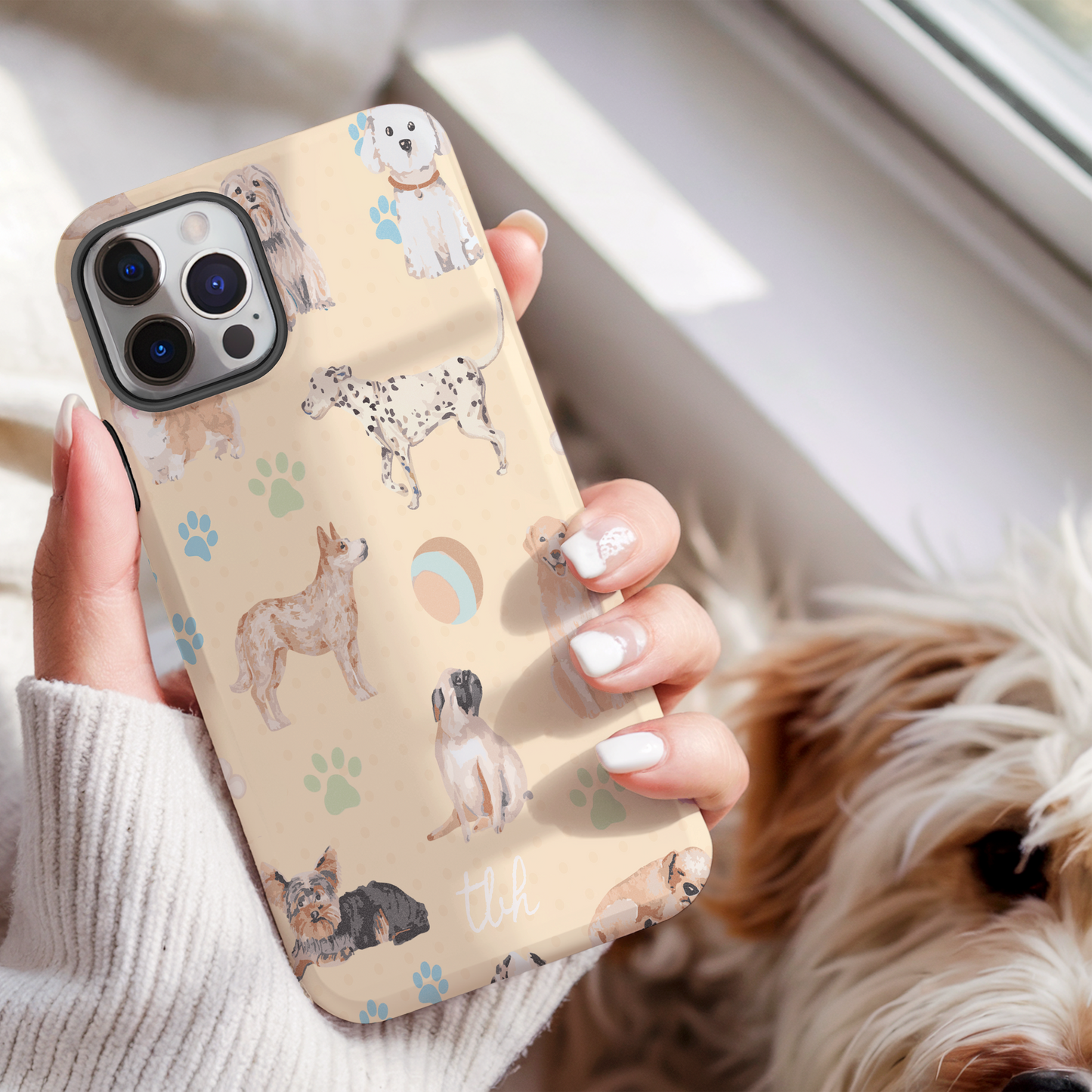 DOG LOVER WATERCOLOR Tough Case for Iphone