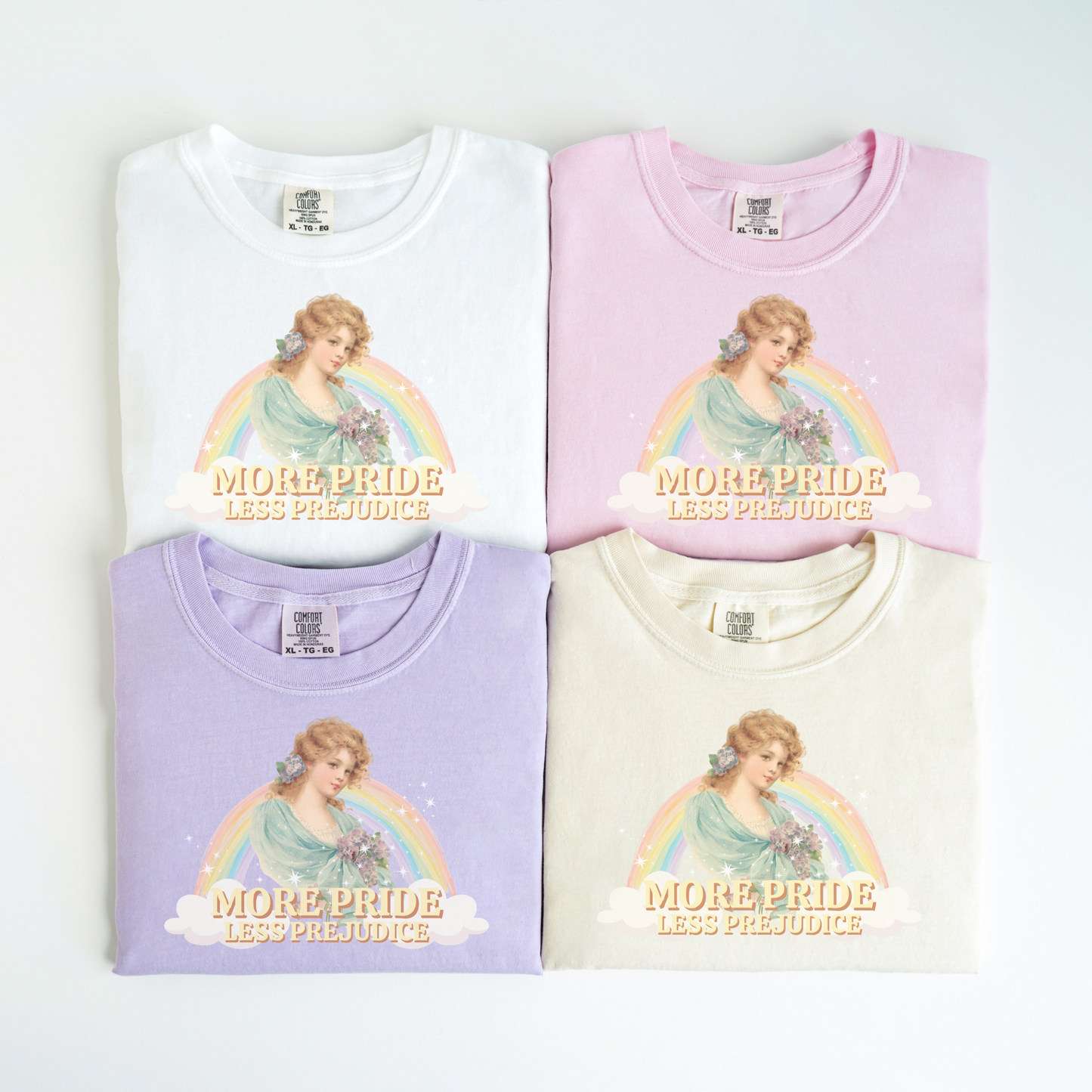 PRIDE NOT PREJUDICE LGBTQ+ Vintage Pride Tee