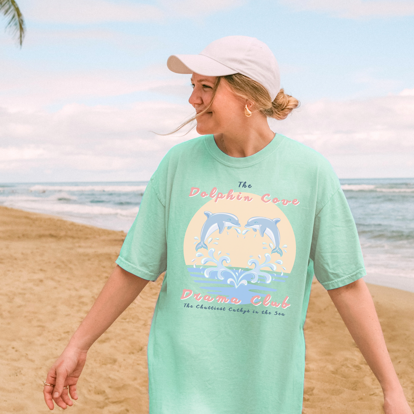 DOLPHIN COVE DRAMA CLUB Coastal Pastel Tee