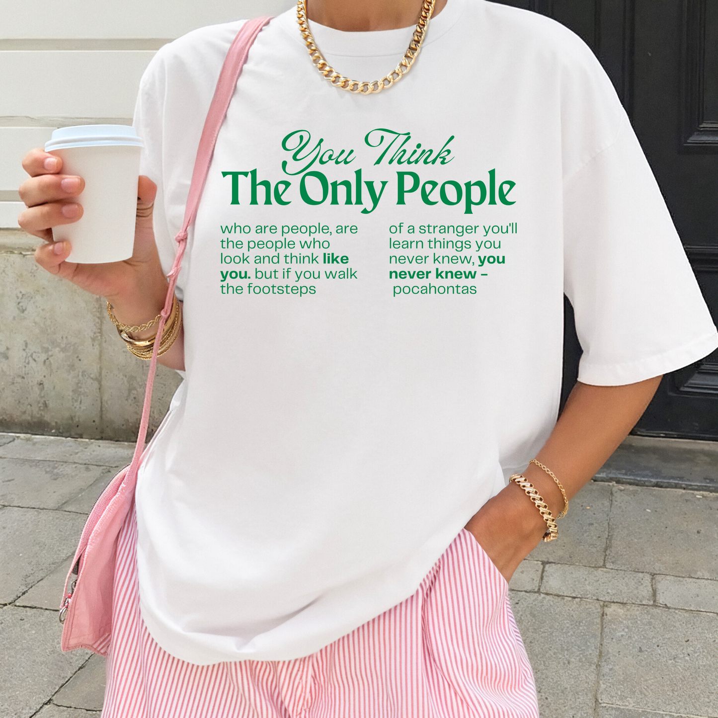 POCAHONTAS PRO IMMIGRATION Disney Inspired Front & Back Graphic Tee