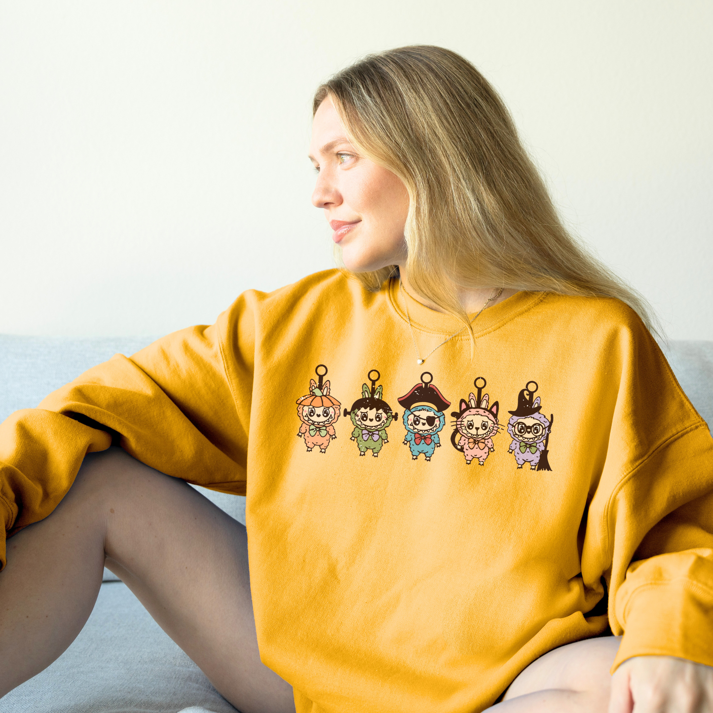 HALLOWEEN COSTUME LABUBU Inspired Fall Sweatshirt