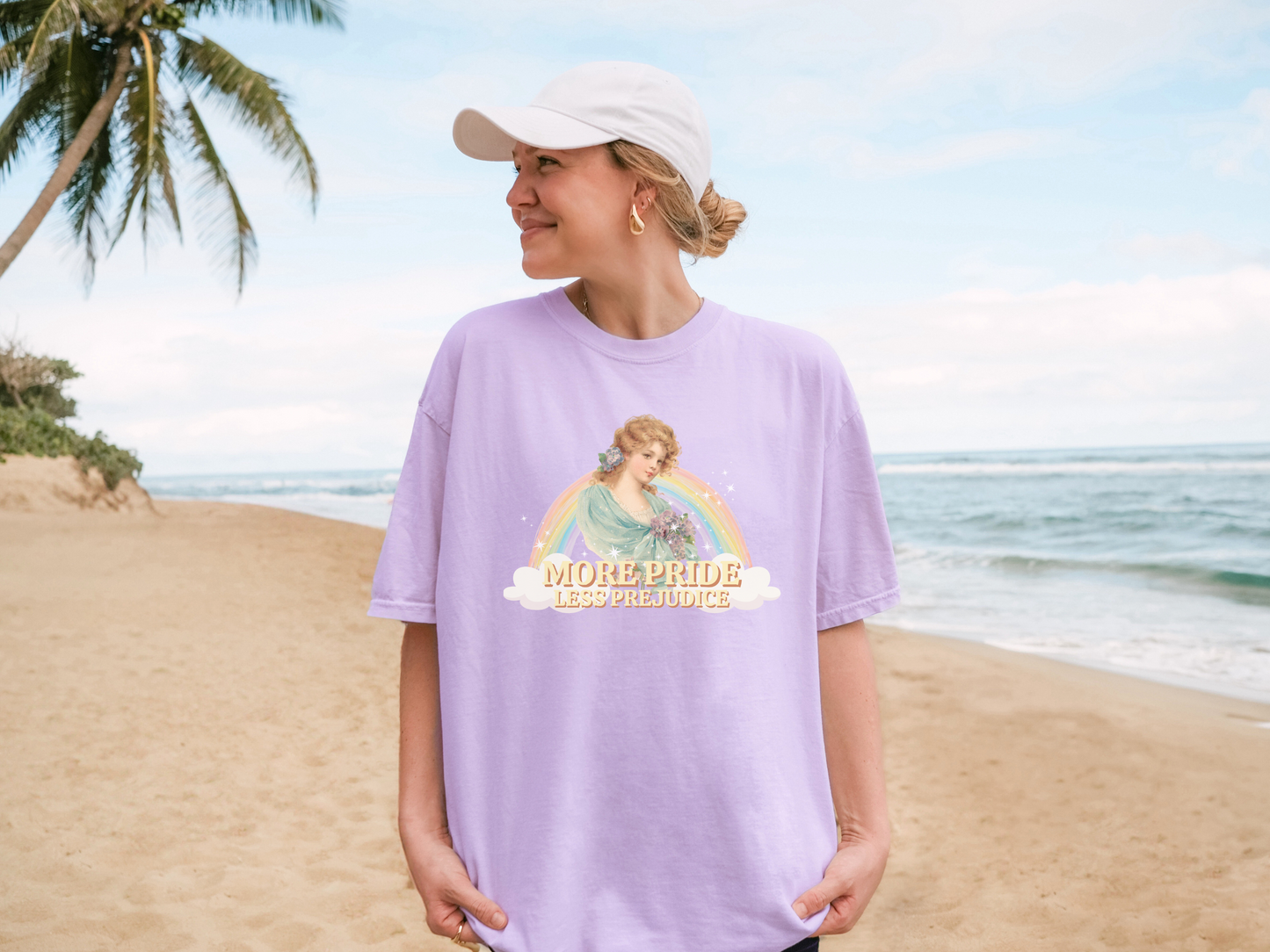 ๐ณ๏ธโ๐ More Pride Less Prejudice LGBTQ+ Politics Tee