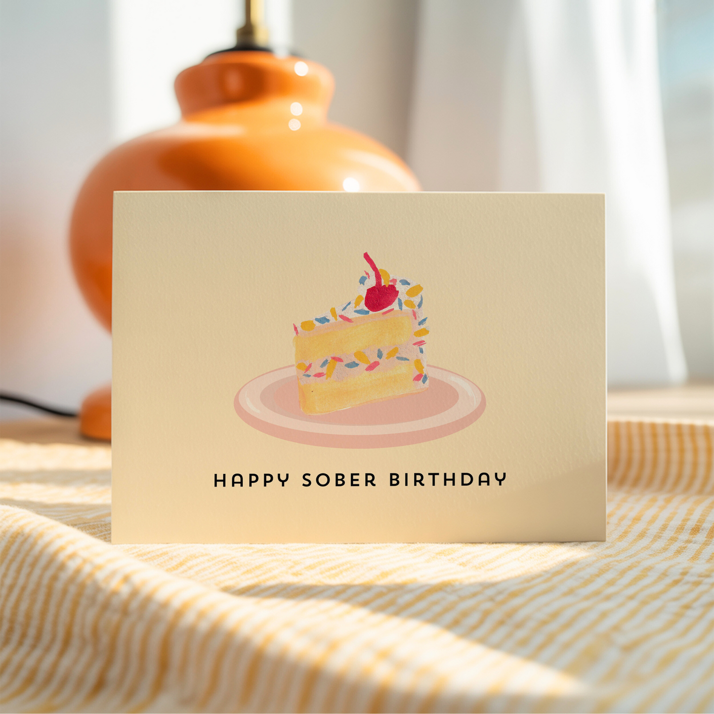 SOBER BIRTHDAY Addiction Recovery Milestone Celebration Card