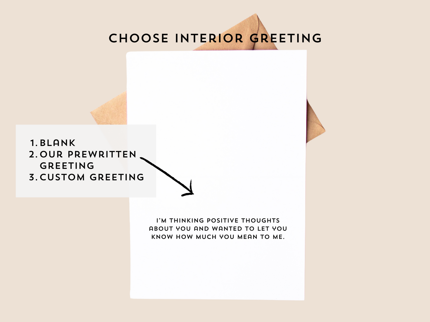 Thinking of You Handmade Watercolor Greeting Card