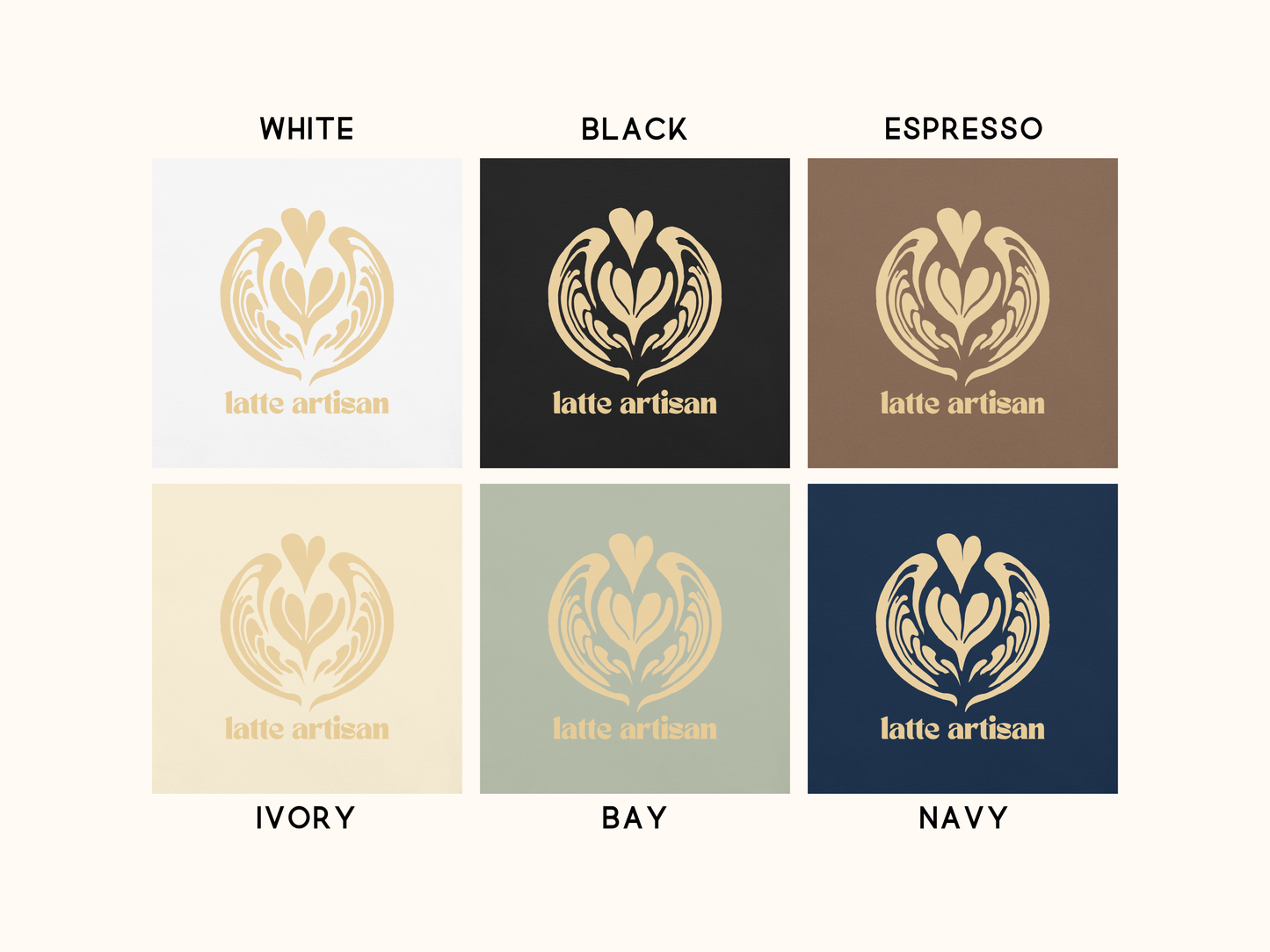 ☕ Latte Artisan Coffee Lover Barista Tee