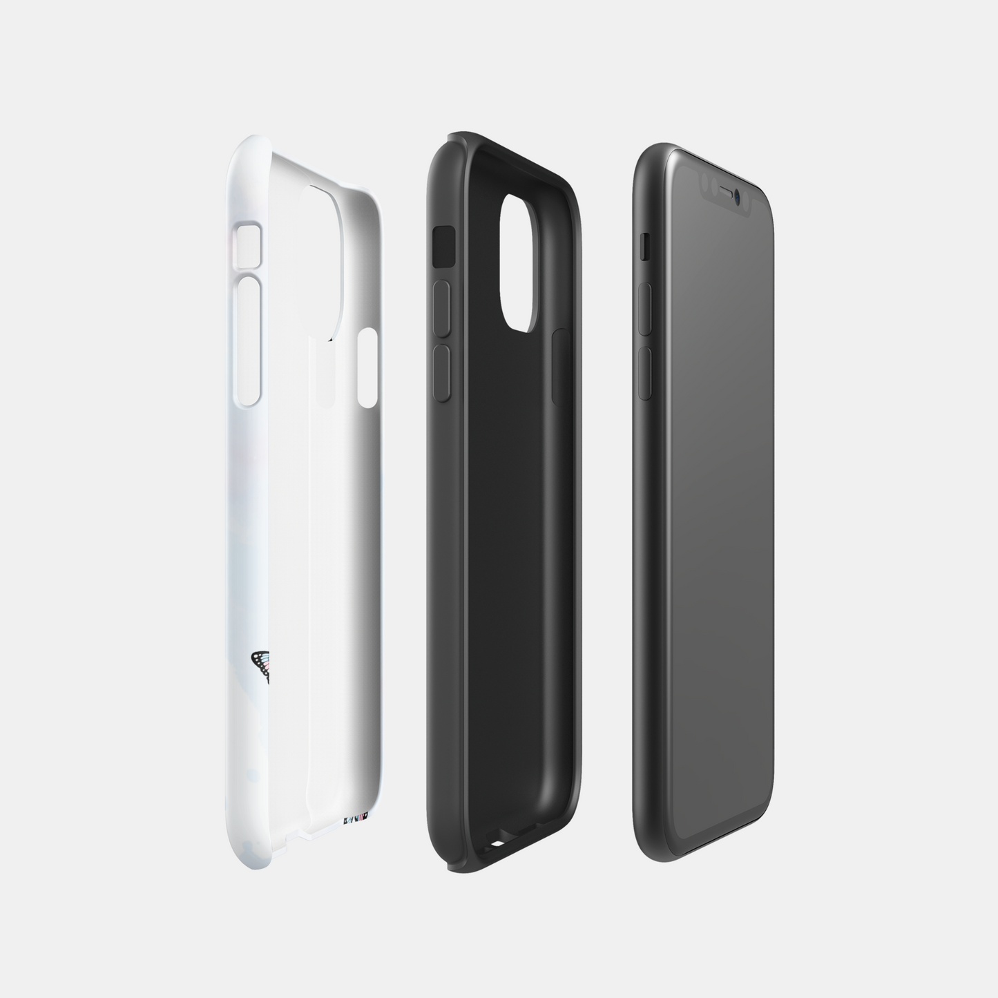 TRANS PRIDE BUTTERFLY Tough Case for iPhone
