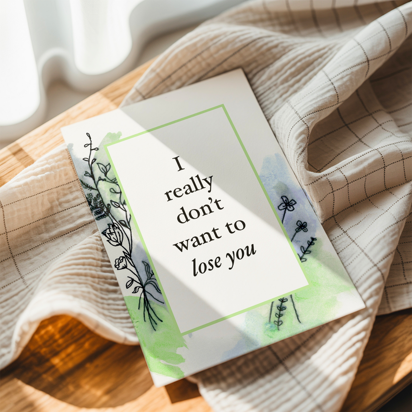 APOLOGY RELATIONSHIP Watercolor Greeting Card