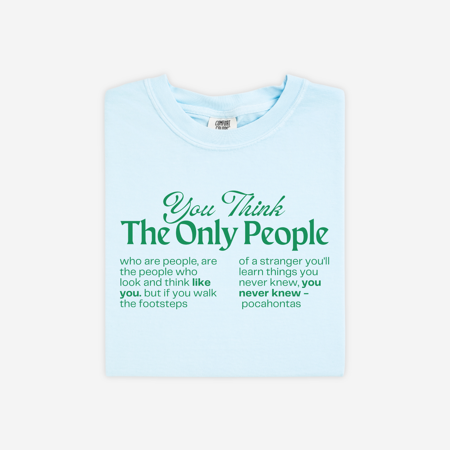 POCAHONTAS PRO IMMIGRATION Disney Inspired Front & Back Graphic Tee