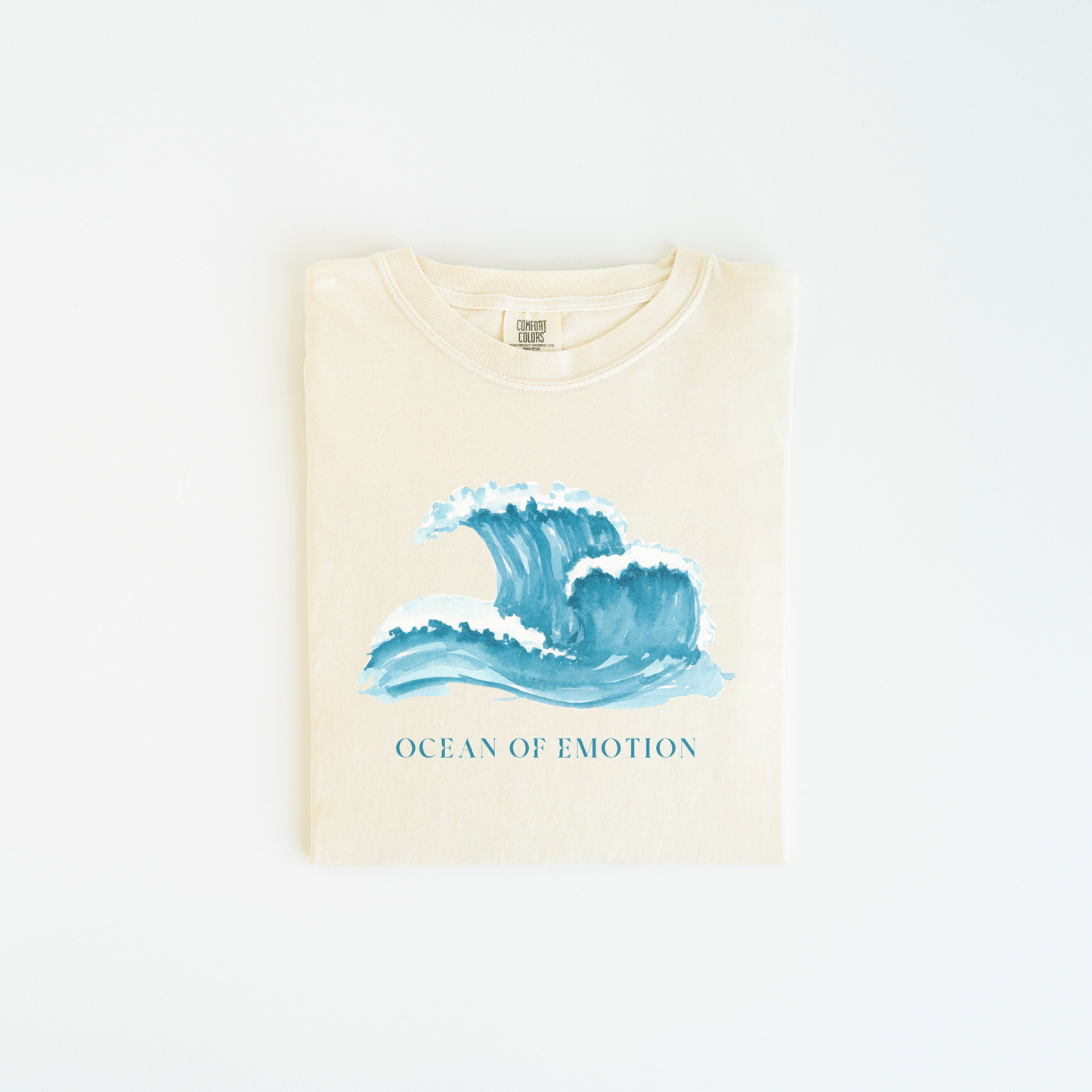 OCEAN OF EMOTION Watercolor Mental Health Tee