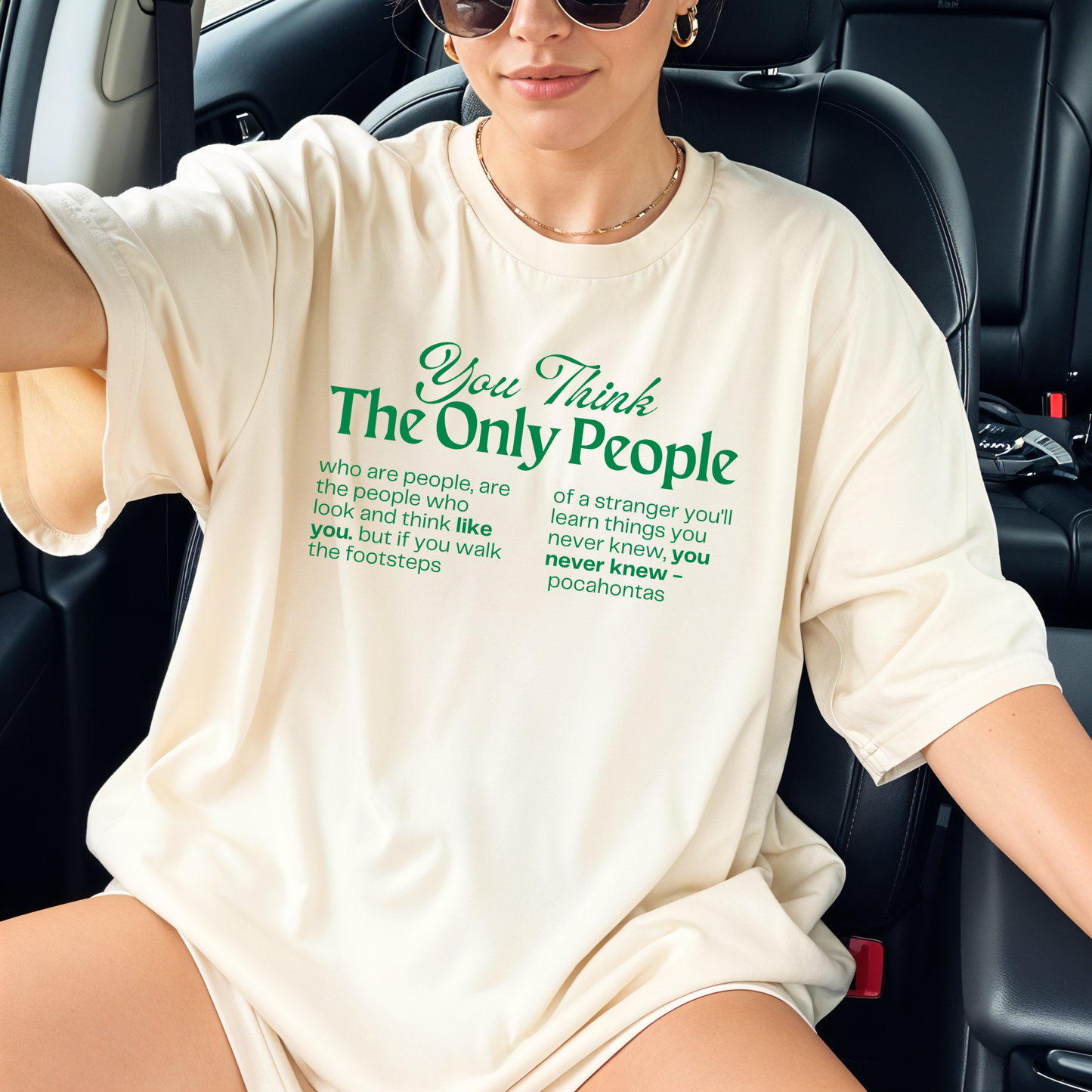 POCAHONTAS PRO IMMIGRATION Disney Inspired Front & Back Graphic Tee