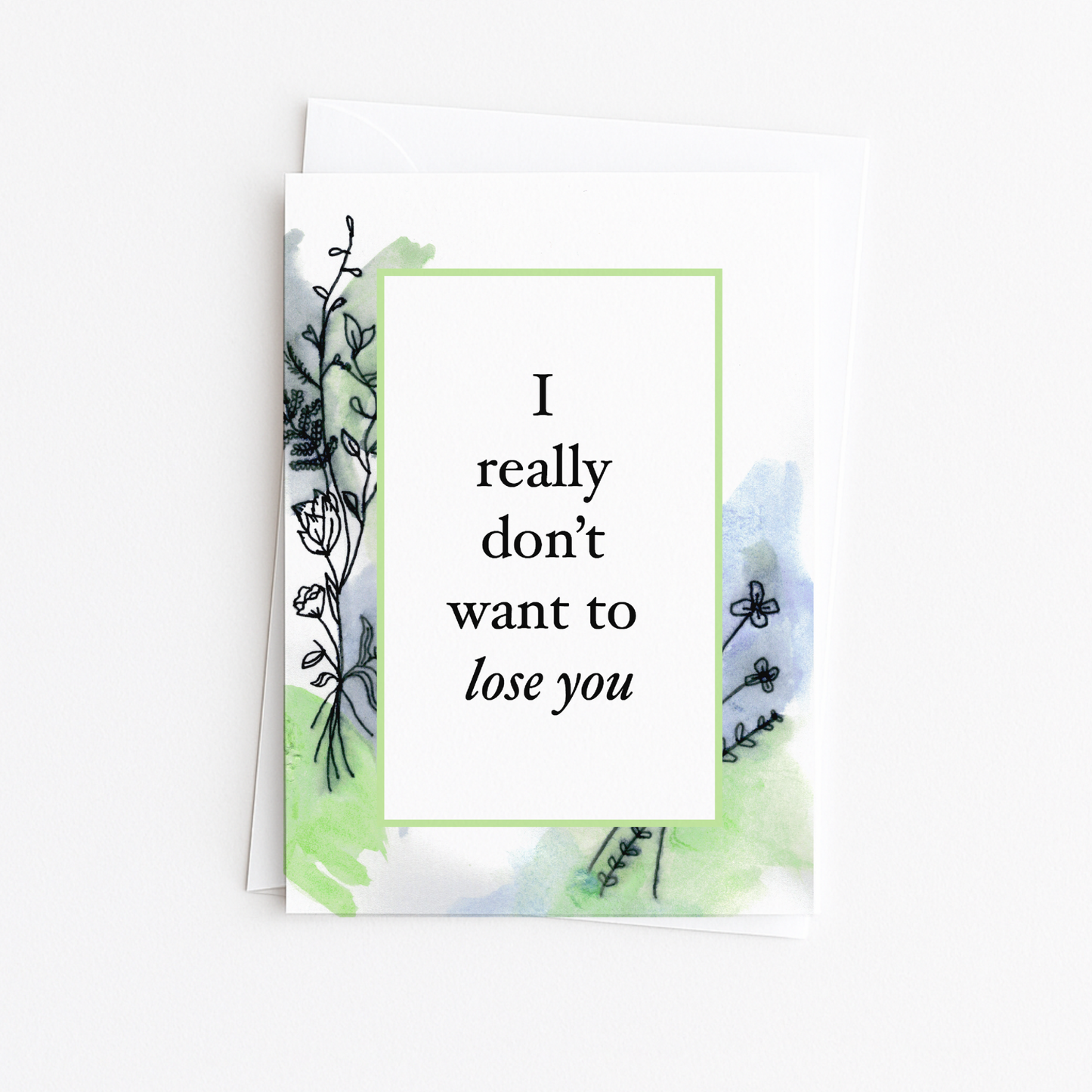 APOLOGY RELATIONSHIP Watercolor Greeting Card