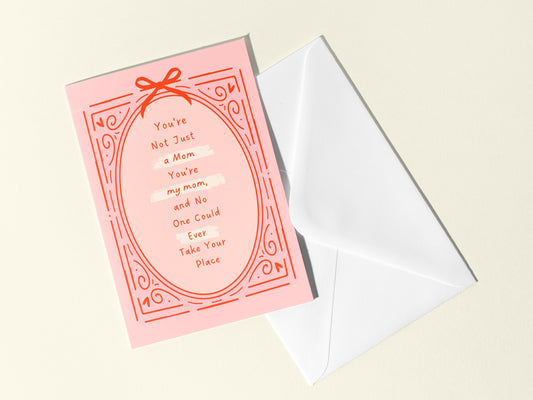 🖼️ Sentimental Happy Mother’s Day from Son or Daughter Card, Whimsical Doodle Art for Mom