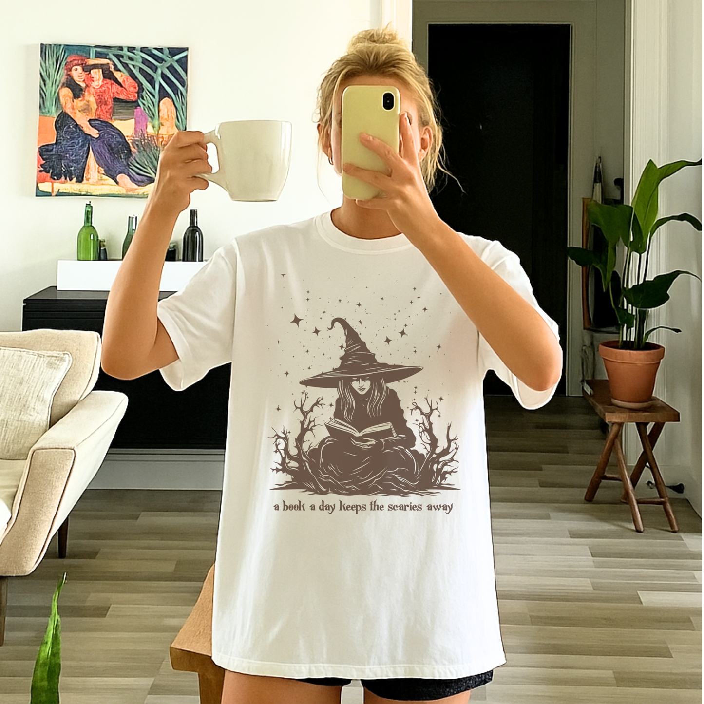 BOOKISH WHIMSICAL WITCH Fall & Halloween Tee