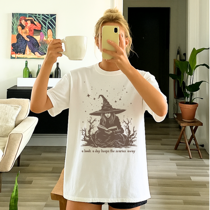 BOOKISH WHIMSICAL WITCH Fall & Halloween Tee