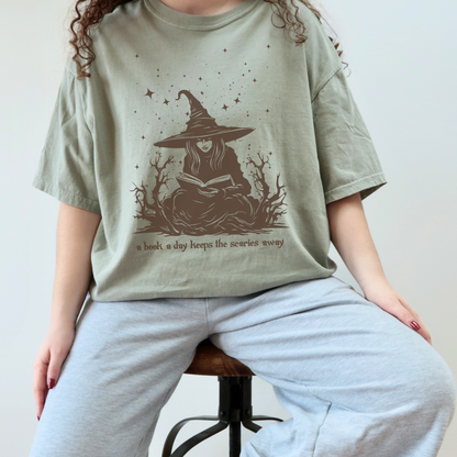BOOKISH WHIMSICAL WITCH Fall & Halloween Tee