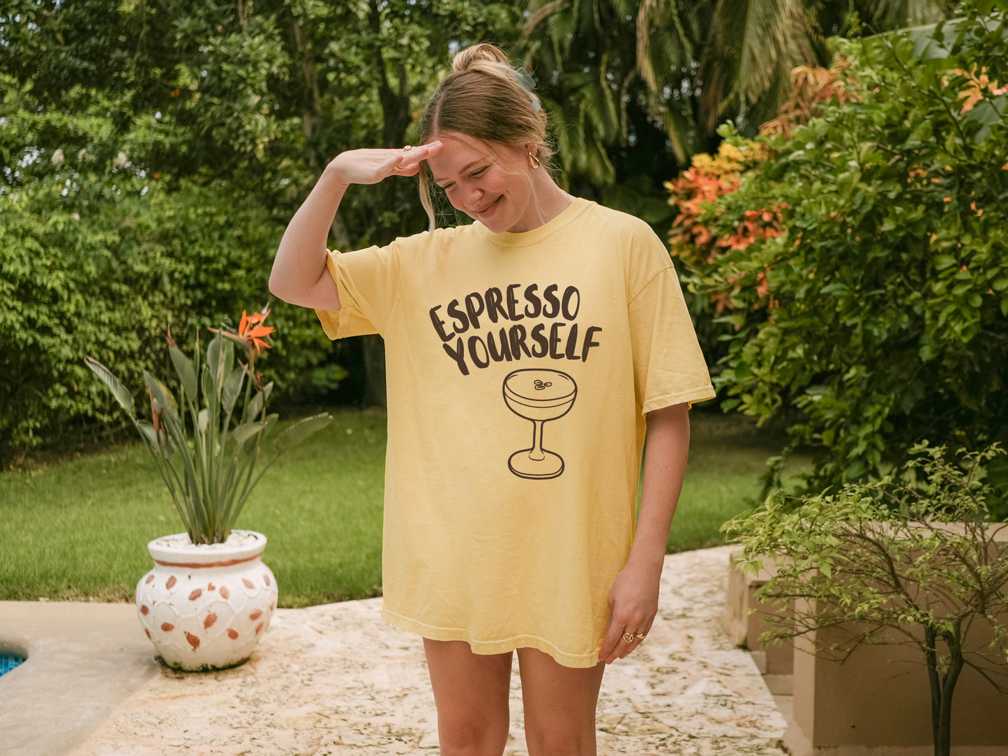 🍸 Espresso Martini Coffee Lover Pun Tee