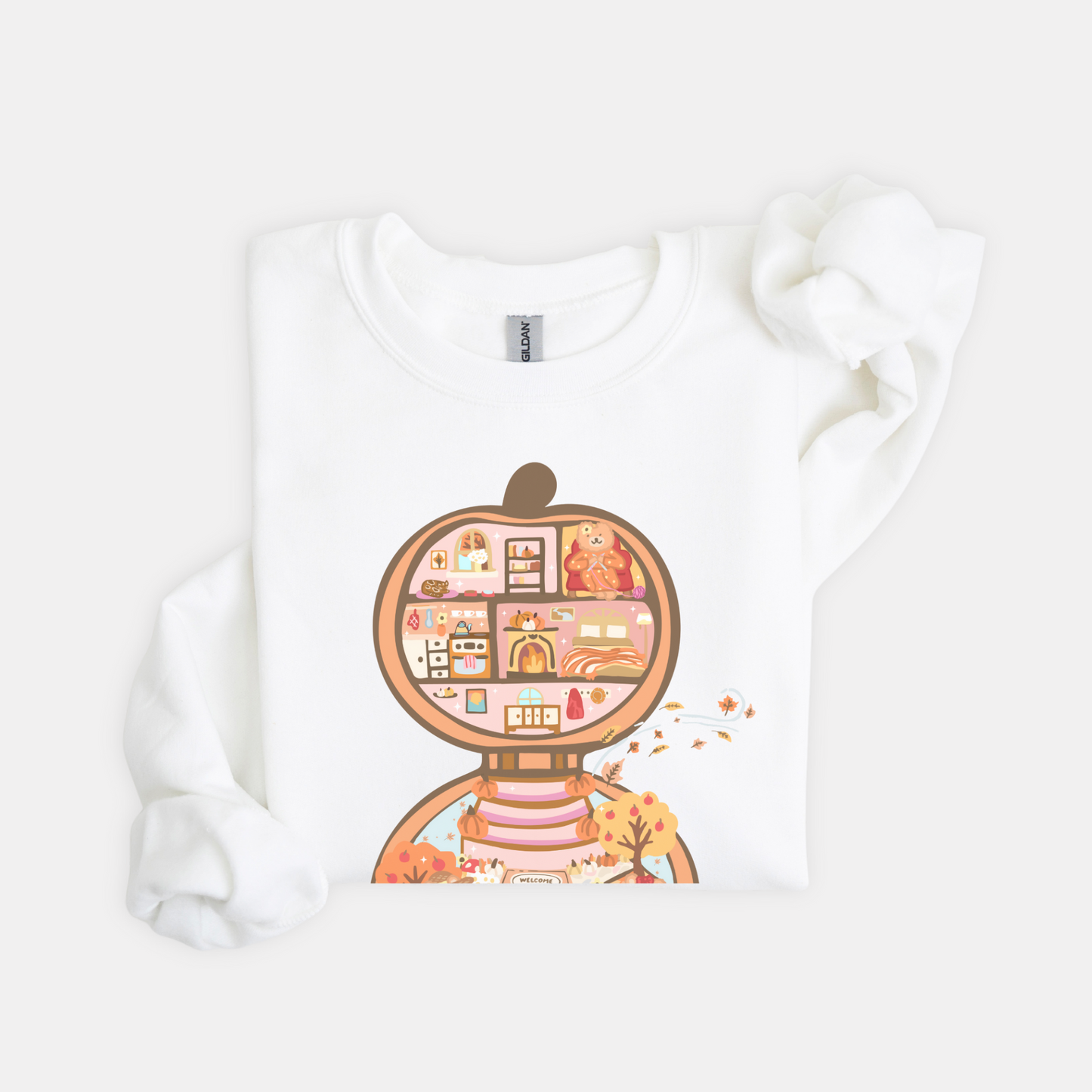 POCKET-SIZED COZY Fall Pumpkin Nostalgic Sweatshirt