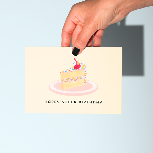 💪🏼 Sober Birthday Supportive Celebration Card