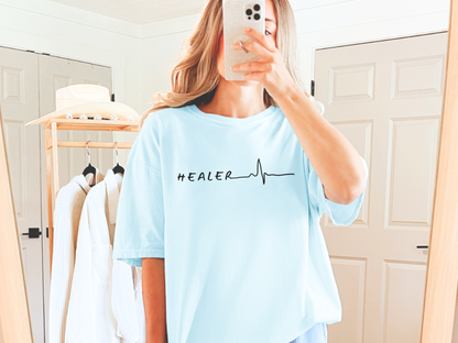 ❤️‍🩹 Healer Heart Rate Medical & Healthcare Worker Tee