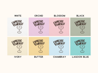 🍸 Espresso Martini Coffee Lover Pun Tee