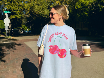🍒 Cherry Bombshell Glossy Fruit Tee