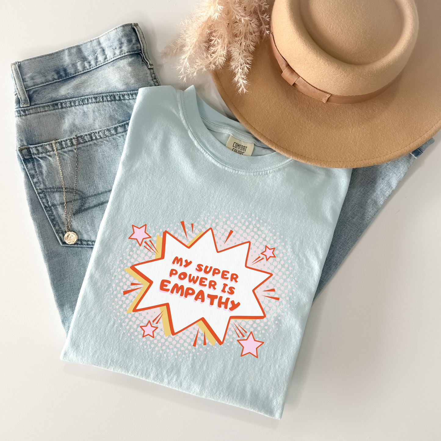 💥 Empathy Super Power Comic Style Tee