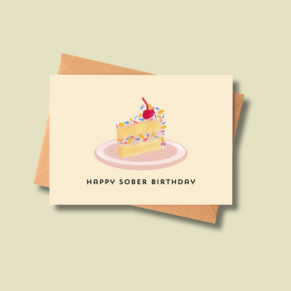 💪🏼 Sober Birthday Supportive Celebration Card